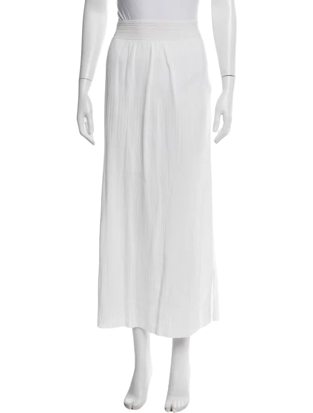 Jil Sander Long Skirt in white from The RealReal