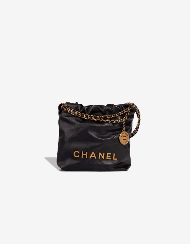 Chanel 22 Mini Lamb Black in Black Lambskin from SACLÀB