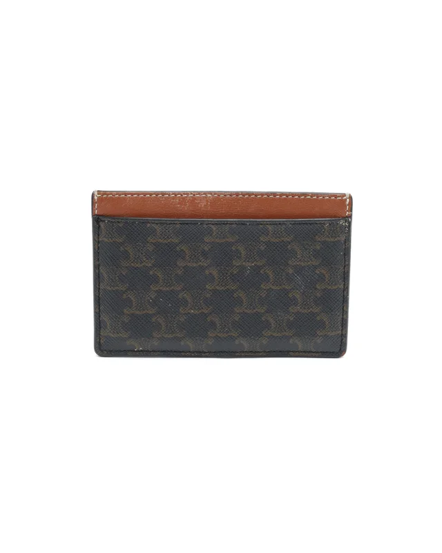Celine Triomphe Card Holder in Canvas from A Retro Tale, photo 2 of 5