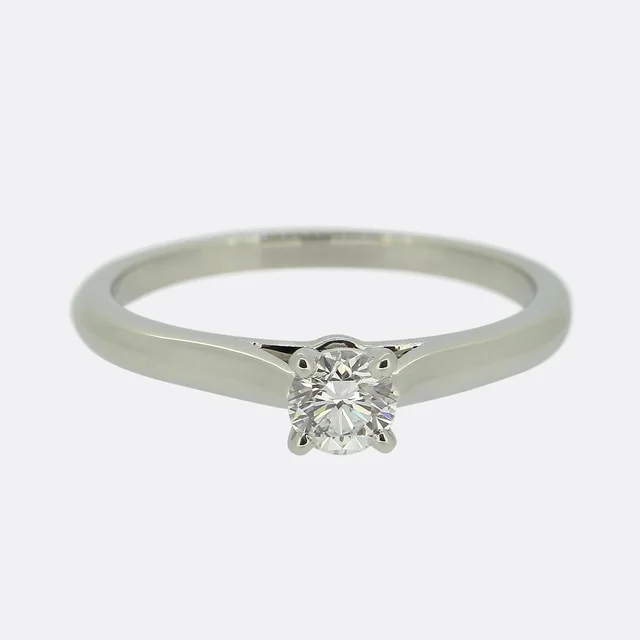 Cartier 0.20 Carat Diamond Solitaire Ring from The Vintage Jeweller