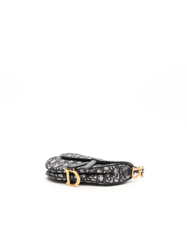 Dior Mini Oblique Saddle Bag in Canvas from A Retro Tale, photo 4 of 11