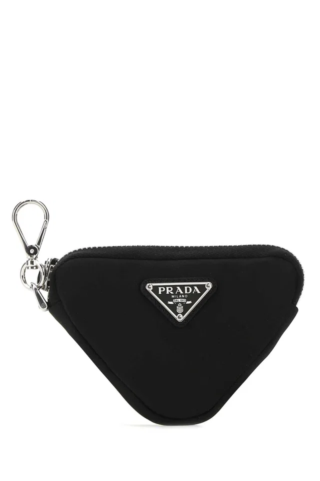 Prada Milano Coin Purse — Black Poliammidericiclata Purses in Black Nylon from HEWI