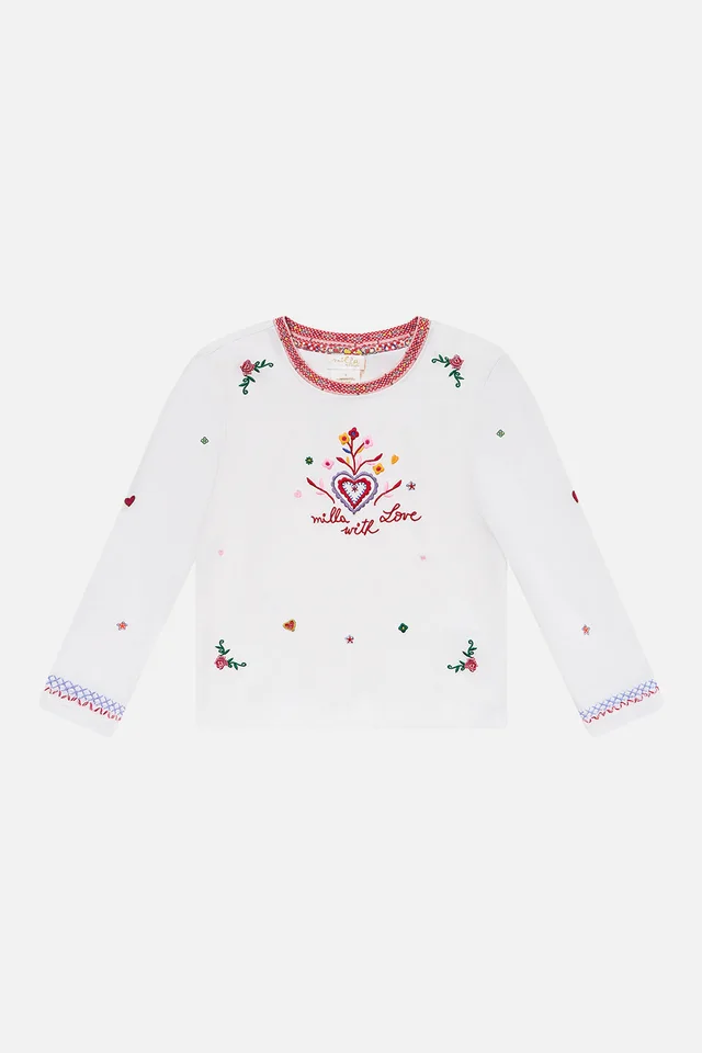 Camilla eBoutique KIDS LONG SLEEVE TOP 4-10 FAITH, LUCK & JUSTICE from CAMILLA, photo 1 of 1