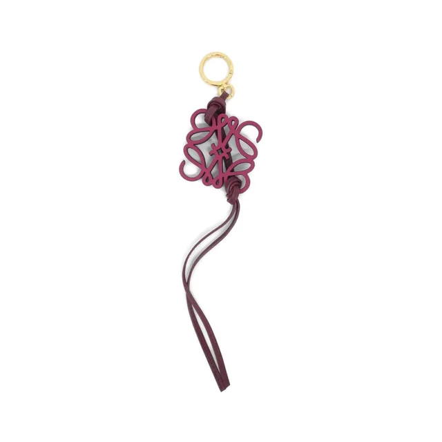 Loewe C621232XDB bag charm in 7110/BURGUNDY/GOLD hardware calf from KOMEHYO