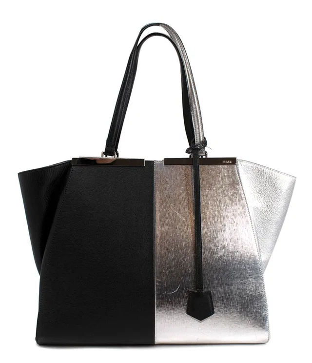 Fendi Silver Tote bag in Silver Leather from HEWI