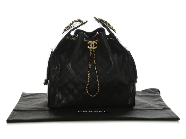 Chanel Medium Black Caviar 25 Hobo in Black Caviar leather from Ann's Fabulous Finds, photo 2 of 2