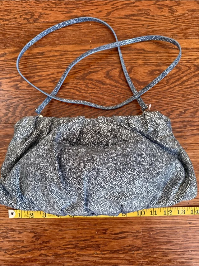 Giorgio Armani Leather “Stingray” Purse in blue|gray|white|red Leather from Poshmark