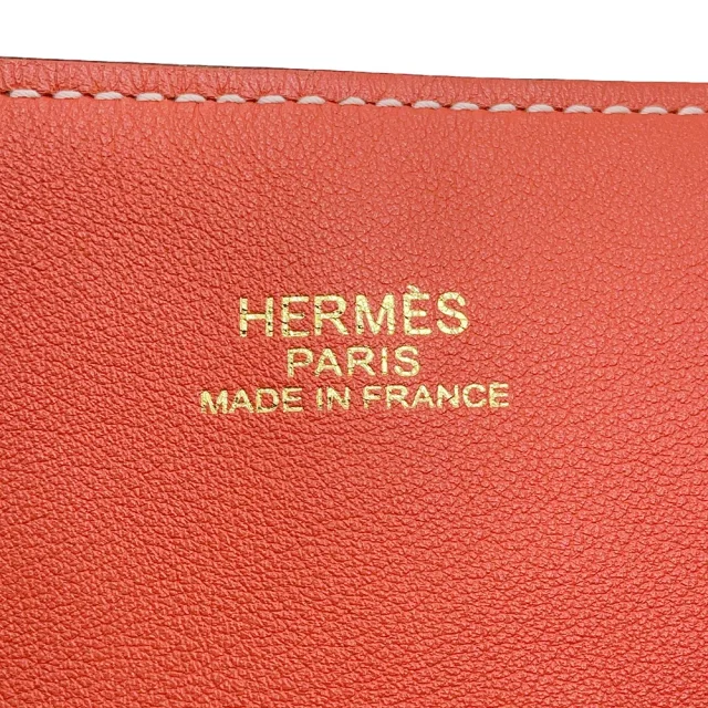 Hermès Double sense Rouge duchesse/Bougainvillier Taurillon Clemence Swift Leather Size 45 in Red Clemence leather from GALLERY RARE, photo 15 of 15