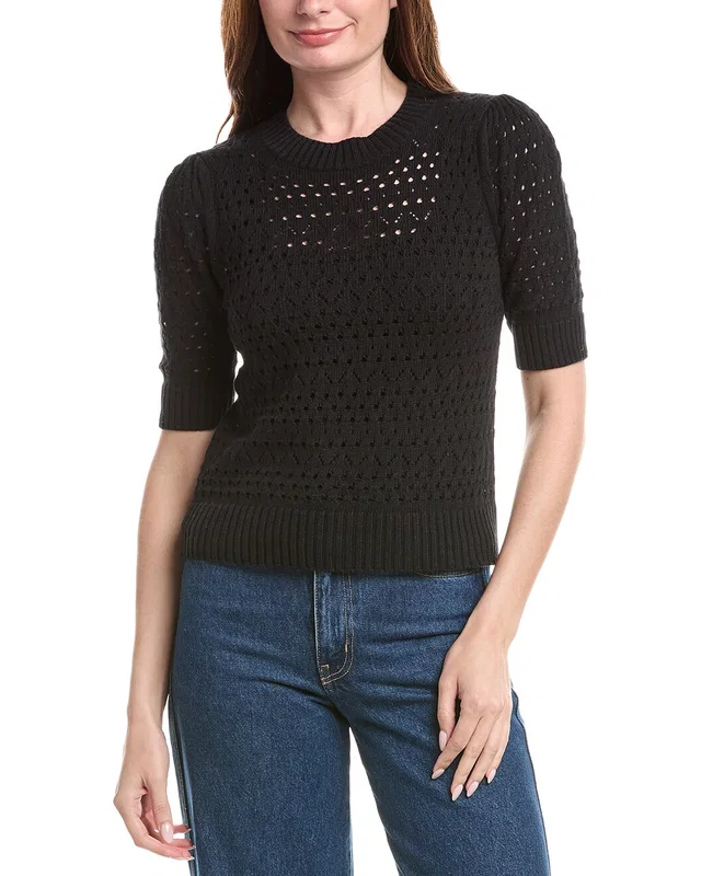 &Isla Aurelie Pointelle Top, image 1 of 1 from Gilt