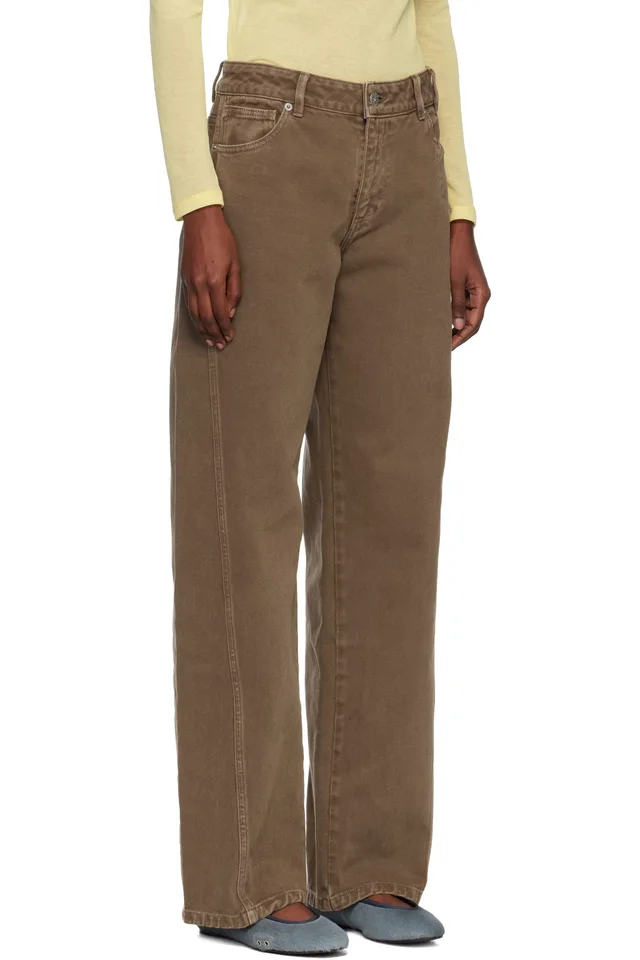 Paloma Wool Brown Reyno Jeans, photo 2 of 4 from SSENSE