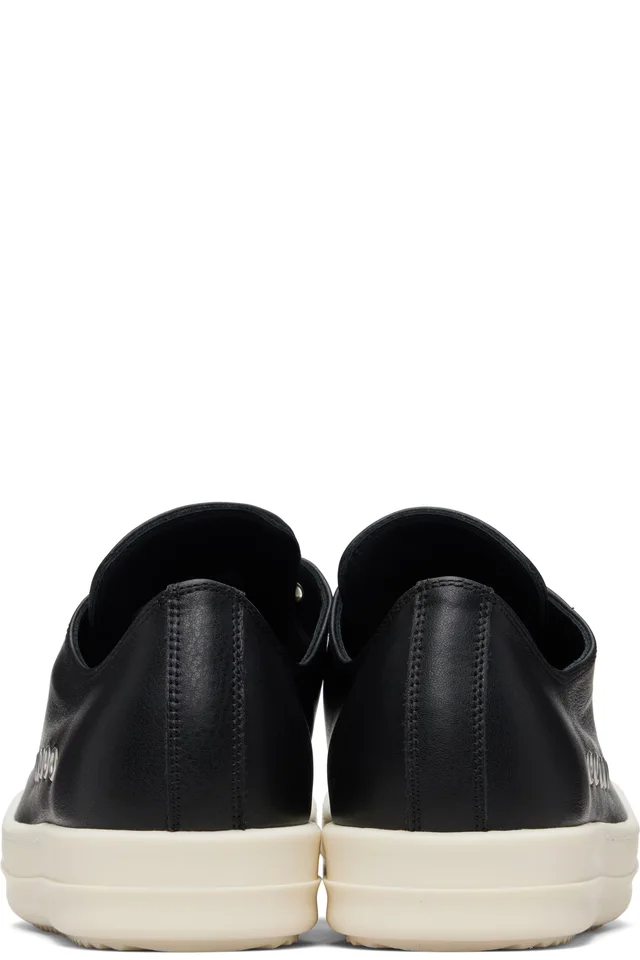 Rick Owens Black Temple Extreme Low Sneakers, photo 2 of 5 from SSENSE