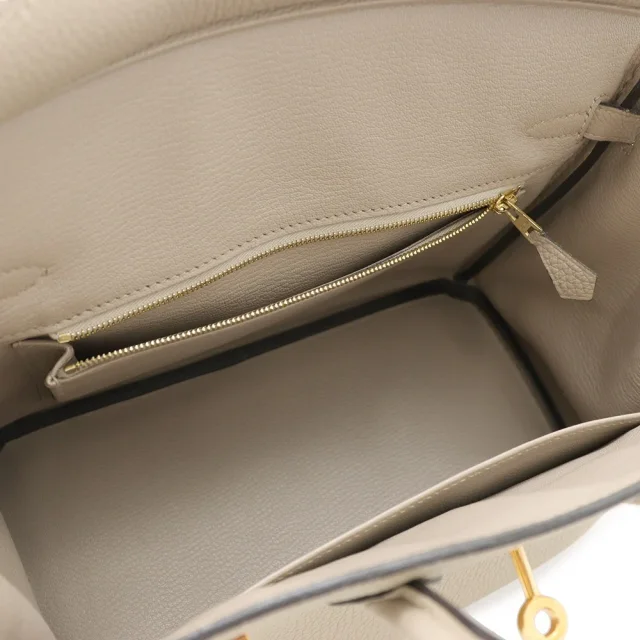 Hermès Birkin Tourtier Grey Togo Leather Size 25 in Grey Togo leather from GALLERY RARE, photo 7 of 20