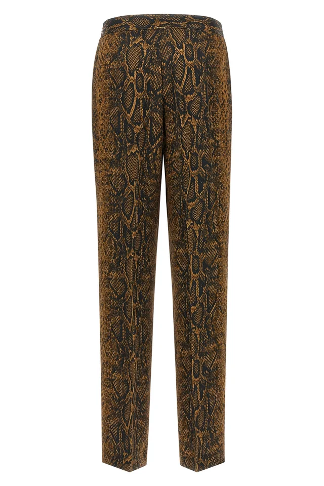 Twinset Wide-Leg Animal Print Pants, photo 2 of 4 from SENSER