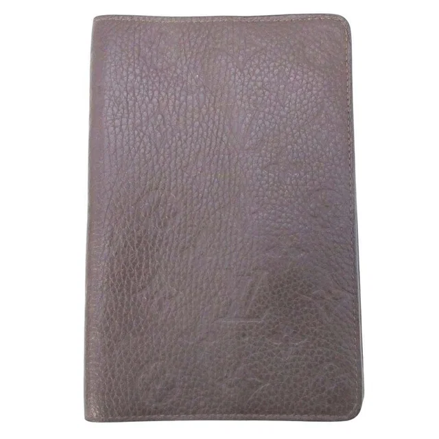 Louis Vuitton Monogram Empreinte Book Cover Clemence Notebook Chocolat in Clemence leather from The Reluxe