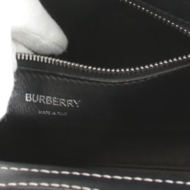 Burberry Mini Pocket Bag Leather Handbag in Black Leather from LuxUness, photo 8 of 9