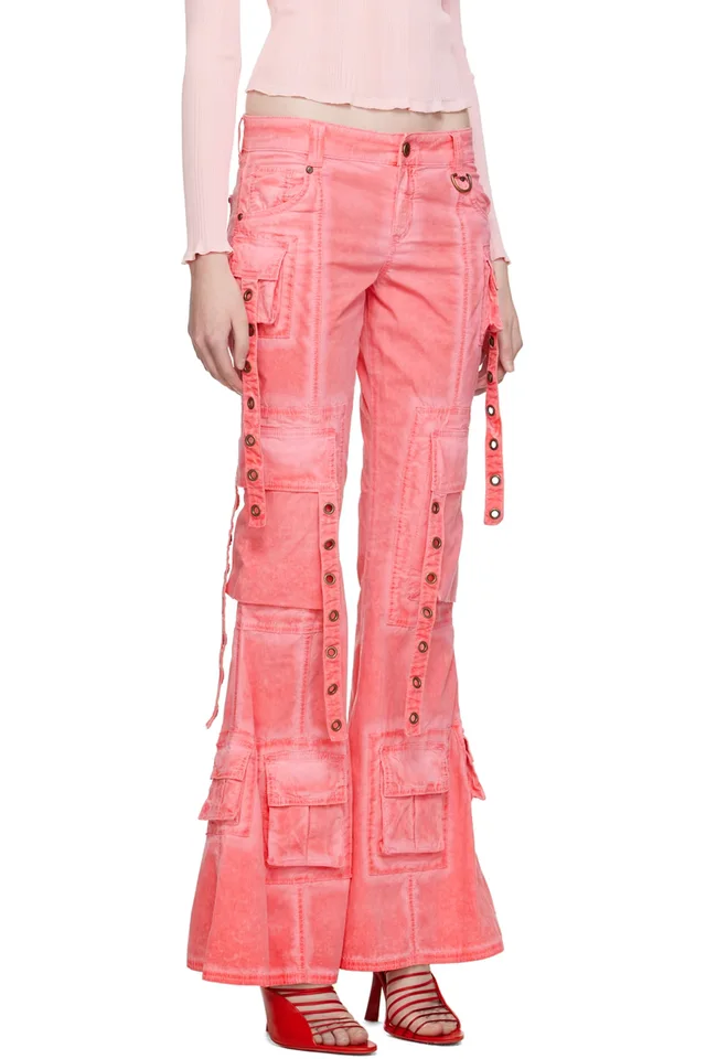 Blumarine SSENSE Exclusive Pink Trousers, photo 4 of 5 from SSENSE