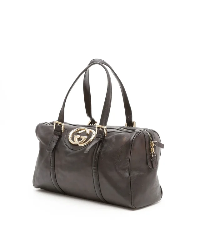 Gucci Interlocking G Boston Bag in Leather from A Retro Tale, photo 2 of 13