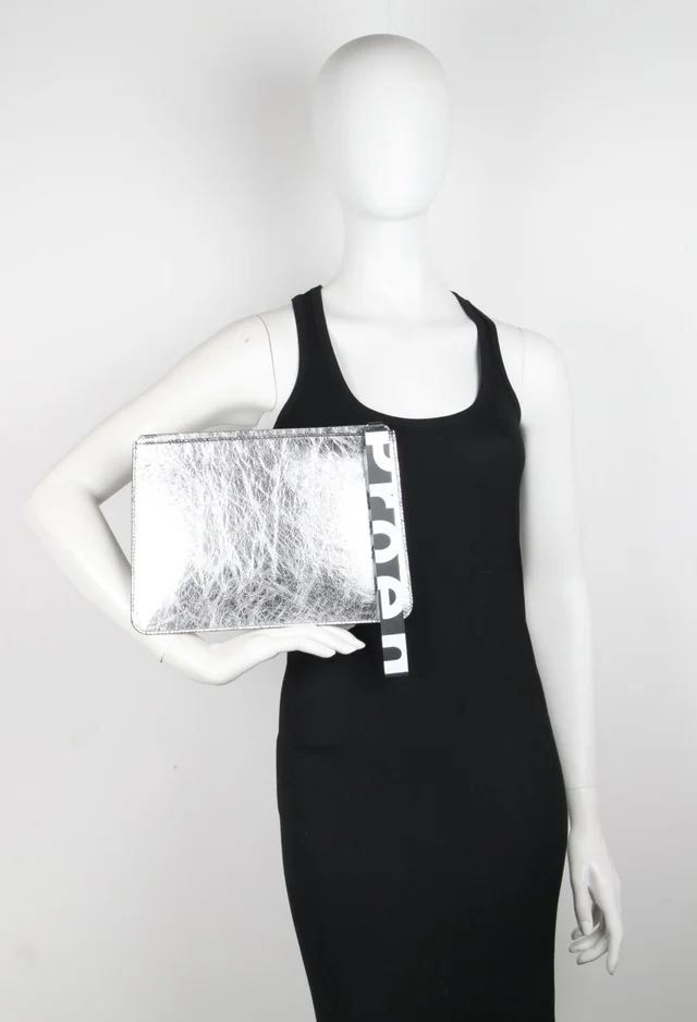 Proenza Schouler PS Medium Pouch, Metallic Paper, Silver from Cultstatus, photo 1 of 1