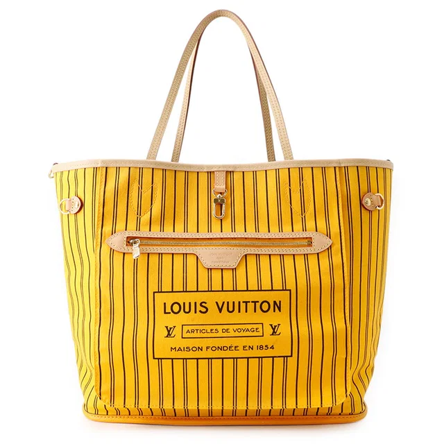 Louis Vuitton Neverfull・Inside Out JauneSaffronM11947 Monogram Size MM in Leather from GALLERY RARE