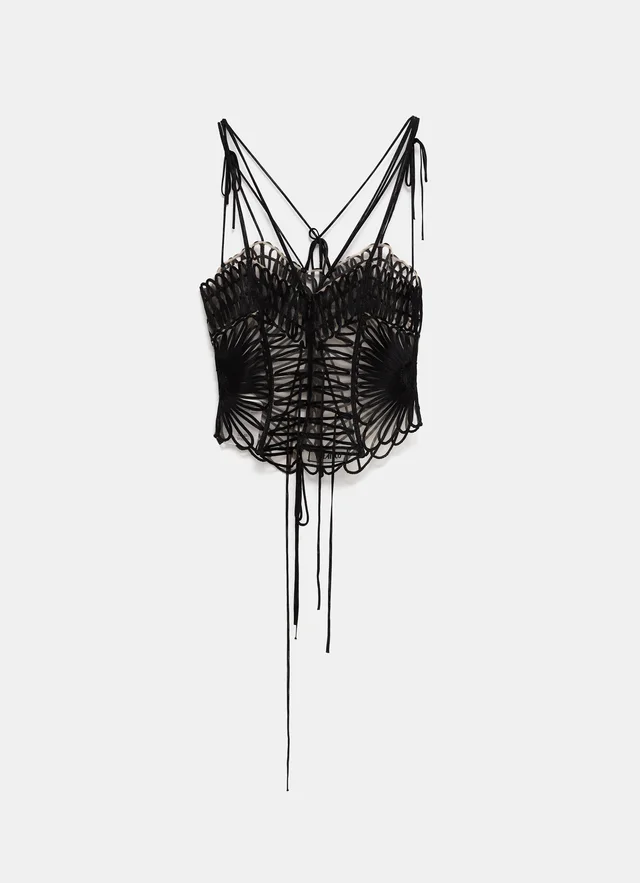 Attico embroidered tulle top, photo 2 of 3 from SENSER