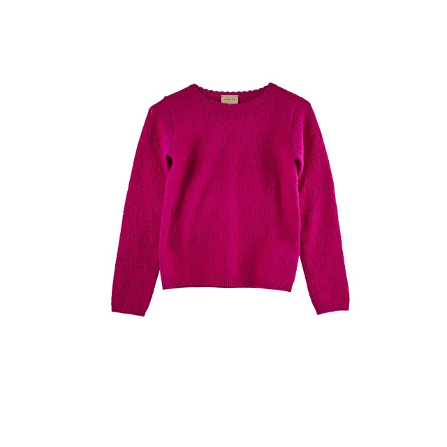 Gucci Sweater Girls Size 10 in Purple Wool from The Purse Affair