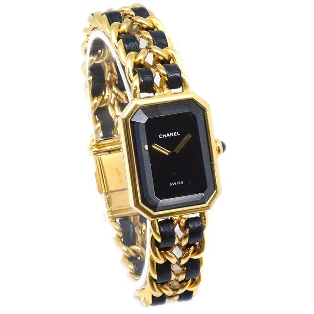 Chanel Premiere #L Watch in Leather from AMORE Vintage Tokyo