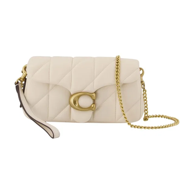 Coach Tabby Crossbody Bag — White Cowhide in White Woven leather from HEWI