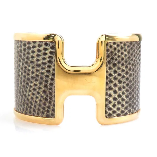 Hermès Bangle Olympe Bracelet in Lizard from The Reluxe