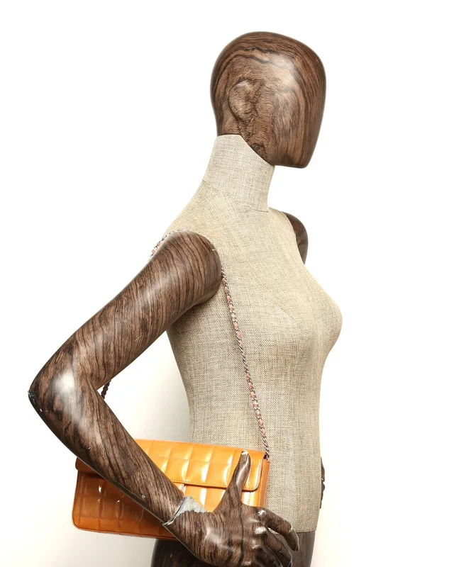 Chanel Patent East West Chocolate Bar Flap Bag in Brown Patent leather from A Retro Tale, photo 9 of 9