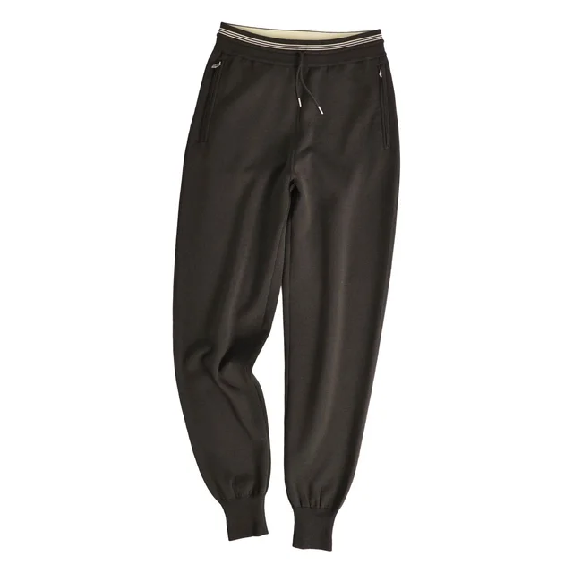 Hermès Pants Knit Long Easy Cashmere Silk Green XS in Green Silk from The Reluxe
