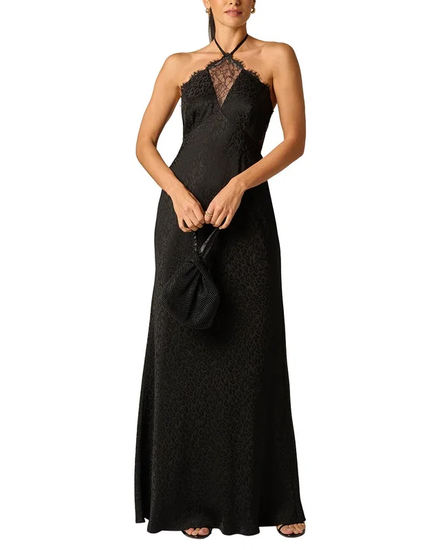 Adrianna Papell Woven Jacquard Long Dress, image 1 of 1 from Rue La La