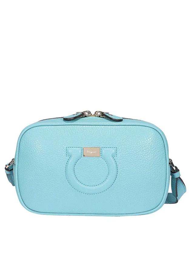 Ferragamo Leather Shoulder Bag in green|blue Leather from Poshmark