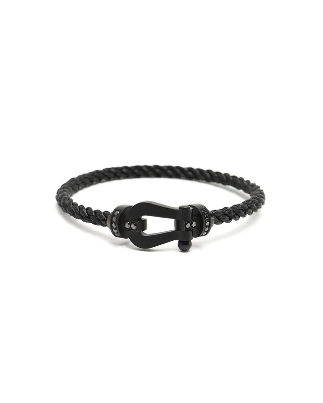 FRED Force 10 Bracelet in Black Titanium and Diamonds in Black from A Retro Tale