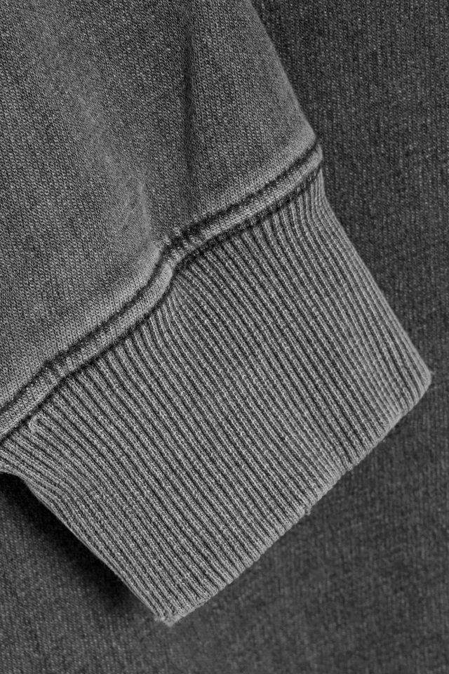 Rag & Bone Stride Faded French Terry Cotton-Blend Hoodie in Charcoal, photo 4 of 4 from THE OUTNET