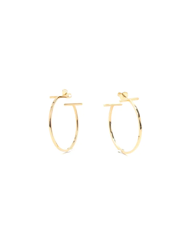 Tiffany & Co. T Hoop 18ct Gold Earrings in Gold from A Retro Tale