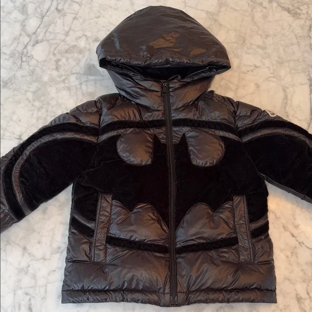 Limited Edition Moncler X Batman Kids Black Puffer Jacket in black from Poshmark