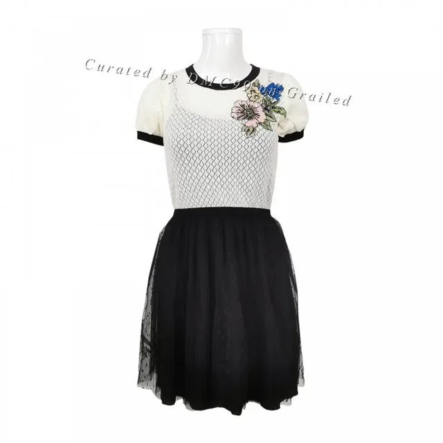 REDValentino Floral Cotton Dress, Women's (Size Xs) in black from Grailed