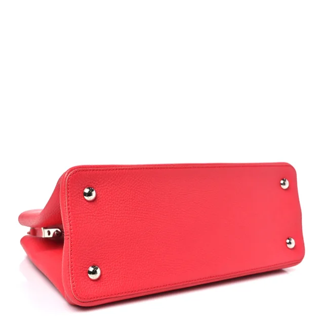 Louis Vuitton Taurillon Capucines MM Litchi Galet in Leather from FASHIONPHILE, photo 4 of 9