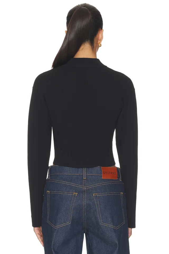 EAVES Augustyne Knit Jacket in Black, photo 4 of 6 from REVOLVE (Canada)