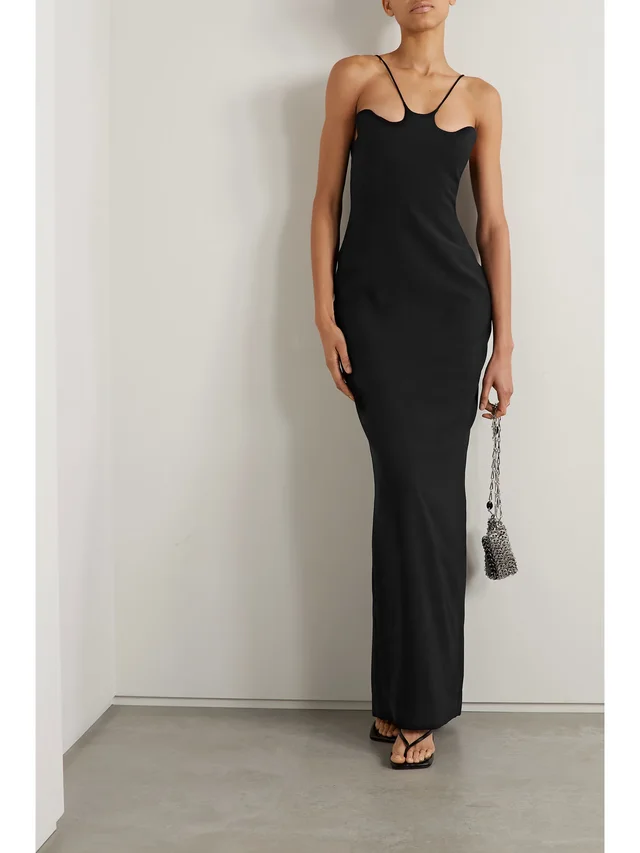 MÔNOT Crepe gown in Black, photo 2 of 2 from NET-A-PORTER (Canada)
