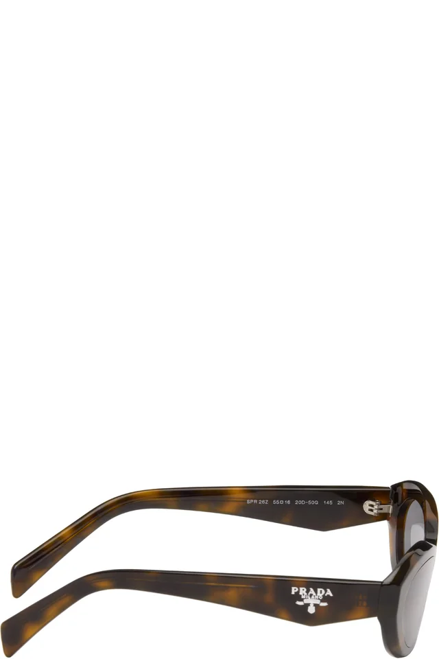 Prada Eyewear Brown 'Prada Symbole' Sunglasses, photo 2 of 3 from SSENSE