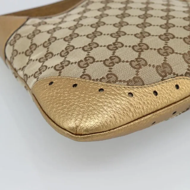 Gucci Vintage Jackie O Chain Hobo Gg Canvas Beige Bag in Beige Canvas from HEWI, photo 16 of 22