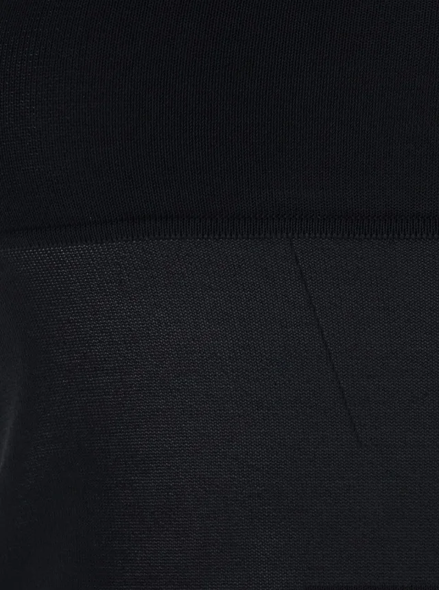 MAX MARA Black Top with Round Neck in Viscose Woman in Black 92% Viscose 8% Polyester, photo 5 of 6 from Gaudenzi Boutique