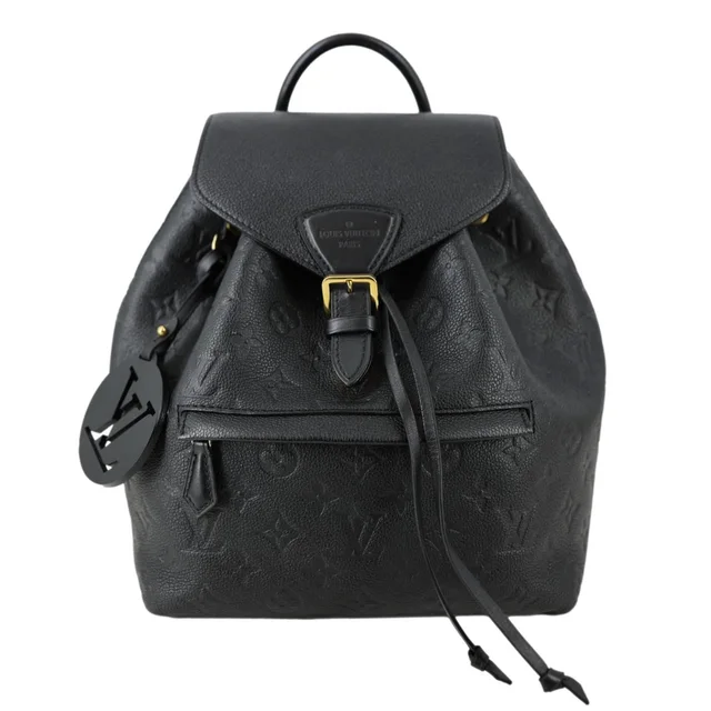 Louis Vuitton Montsouris NM PM Monogram Empreinte Backpack Black in Black Leather from Dallas Designer Handbags