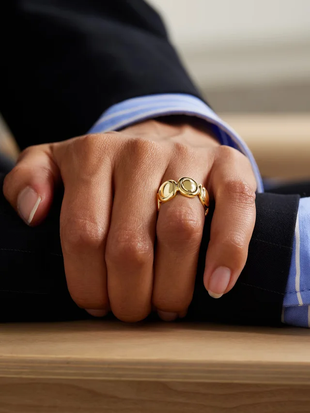 LIÉ STUDIO The Sasha gold-plated ring in Metallic, photo 2 of 2 from NET-A-PORTER (Canada)