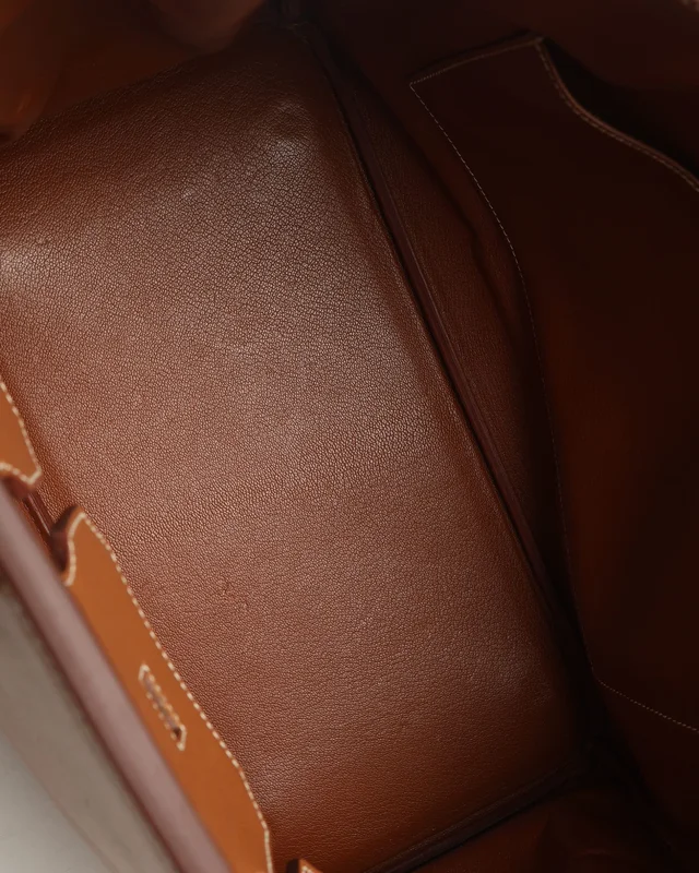 Hermès Courchevel Birkin 35 Bag in Denim from A Retro Tale, photo 9 of 10