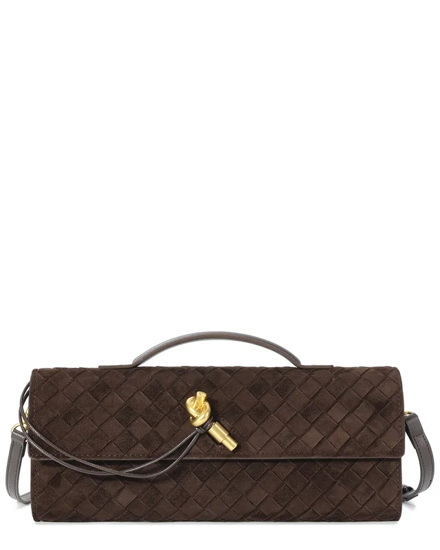 Tiffany & Fred Paris Woven Suede & Leather Shoulder Bag, image 1 of 1 from Rue La La
