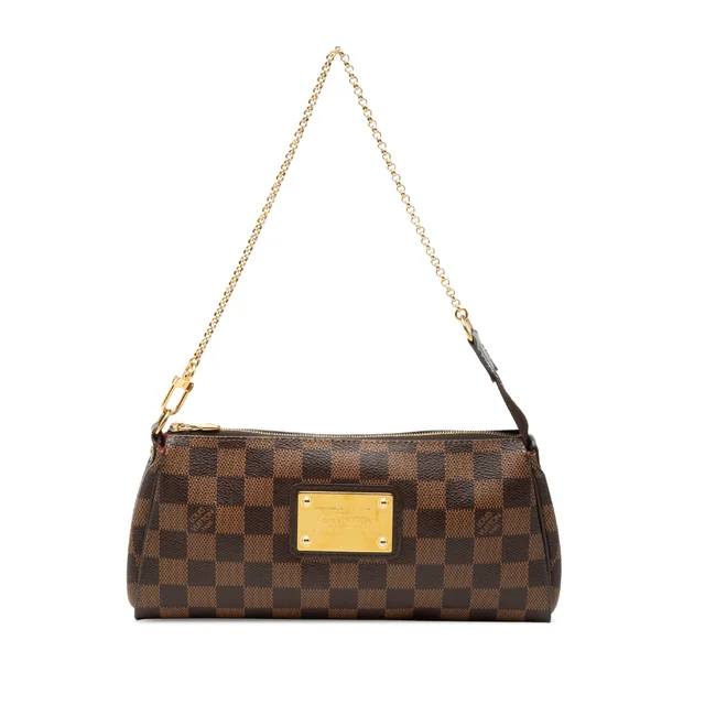 Brown Louis Vuitton Damier Ebene Eva Satchel in Brown Canvas from Designer Revival, photo 1 of 1