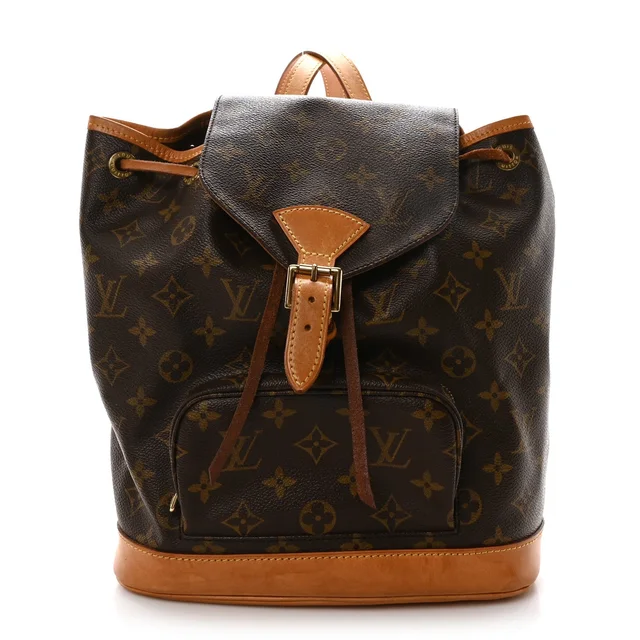 Louis Vuitton Montsouris MM Monogram Coated Canvas Bag - Brown in Brown Coated canvas from H&T