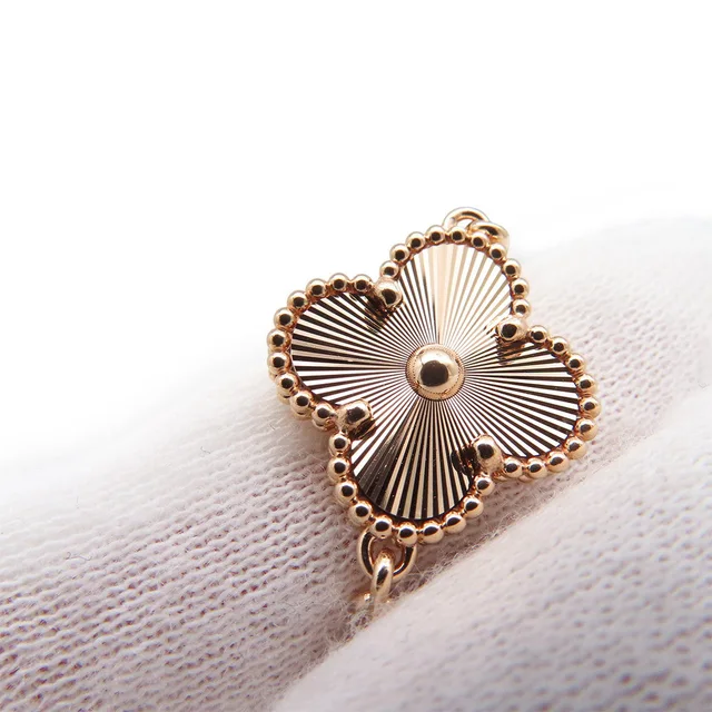 Van Cleef & Arpels Vintage Alhambra 5 Motif BraceletVCARP7RP00 18K Pink Gold in Pink from GALLERY RARE, photo 2 of 2